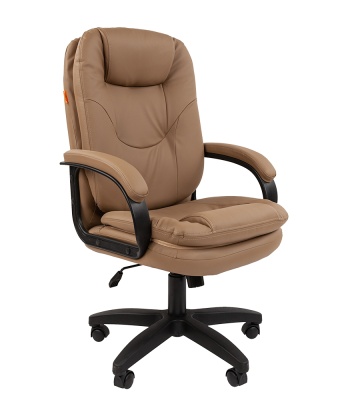 Кресло Chairman 668 LT Экокожа, черный пластик