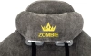 Кресло игровое Zombie 51 велюр серый Light-19