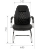 Кресло для посетителя CHAIRMAN 950V Экокожа Черный