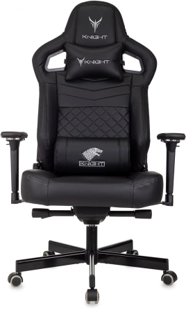 Кресло игровое Knight Hunter экокожа черная