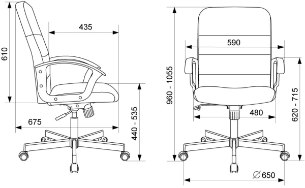 Кресло Бюрократ Triest Ткань велюр Fabric серо-голубой Light-28